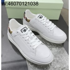 [152] 버버리 레더 세트 스니커즈 화이트 샌드 베이지