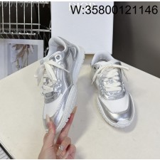 [AN3] 디올 테크 스니커즈 라미네이티드 그레인드 카프스킨 앤 트랜스패런트 메쉬 실버