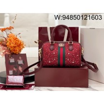 [JHL] 구찌 오피디아 크리스털 스몰 보스턴백 841294 21*13*11cm 레드