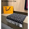 AGG 루이비통 게임 온 스카프 195*45cm 블랙 양털