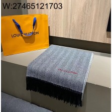 AGG 루이비통 그레이 스트라이프 스카프 머플러 200*70cm 양털