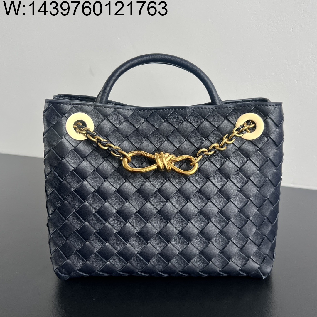 징 팩토리 보테가베네타 스몰 안디아모 네이비 블랙 786008 25*22*10.5m