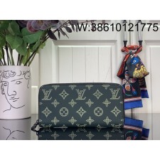 [88factory] 루이비통 지피 월릿 장지갑 흑녹색 M27178 21*10*2.5cm