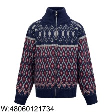 [잔디집2] 로에베 패턴 지퍼 니트 가디건 H526Y16KAJ