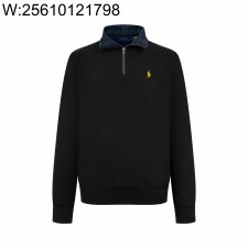 [잔디집2] 폴로 랄프로렌 반지퍼 반하이넥 맨투맨 블랙