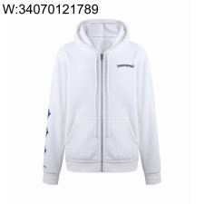 [잔디집2] 크롬하츠 블루 입 모노그램 후드집업 화이트