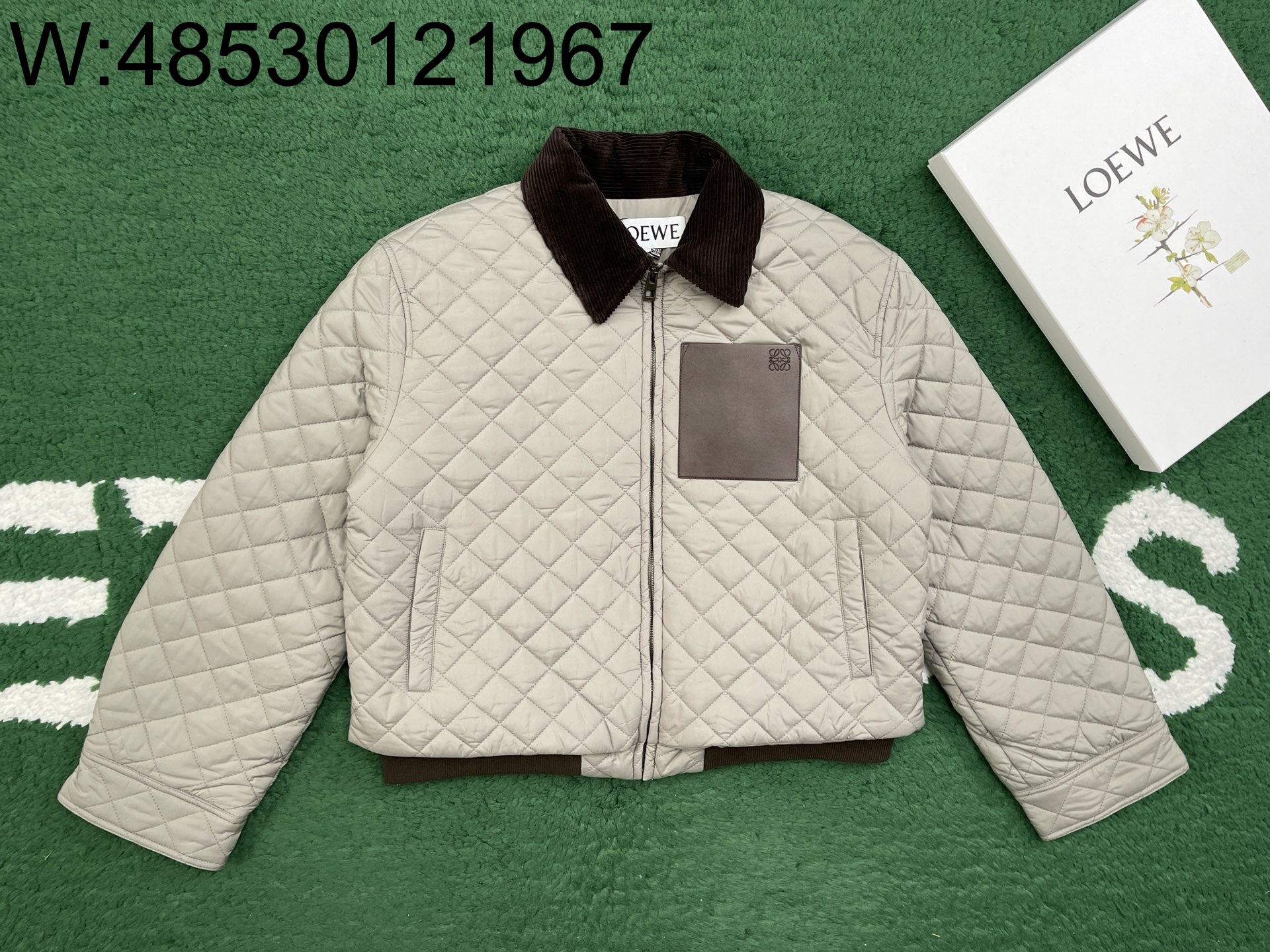 [잔디집2] 로에베 로고 이음 퀼팅 자켓