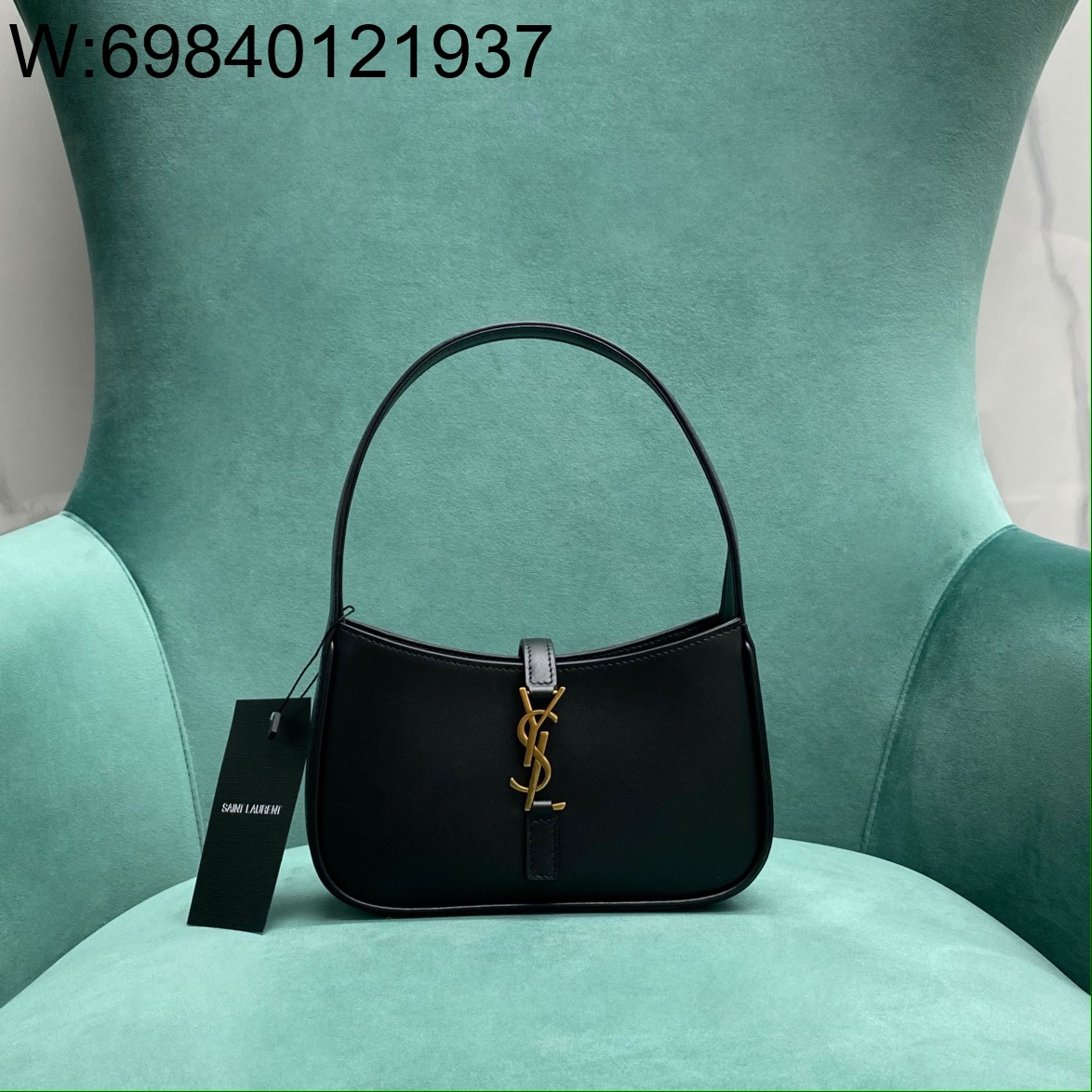 Pomegrante 생로랑 스무스 가죽 소재 5 A 7 미니 710318 18.5*4*11cm 블랙