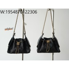 [LP공장] 샤넬 25 미니 핸드백 그레인드 카프스킨 골드 메탈 블랙 20*22*12.5cm