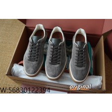 [LP공장] 로로 피아나 테니스 워크 스니커즈 웜 그레이