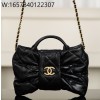 [JD] 샤넬 미니 보우 백 램스킨 골드 메탈 블랙 18*26*5cm