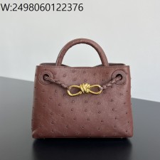 징 팩토리 보테가베네타 미니 안디아모 사펠레 레드스톤 805232 20*15*7cm 타조가죽 