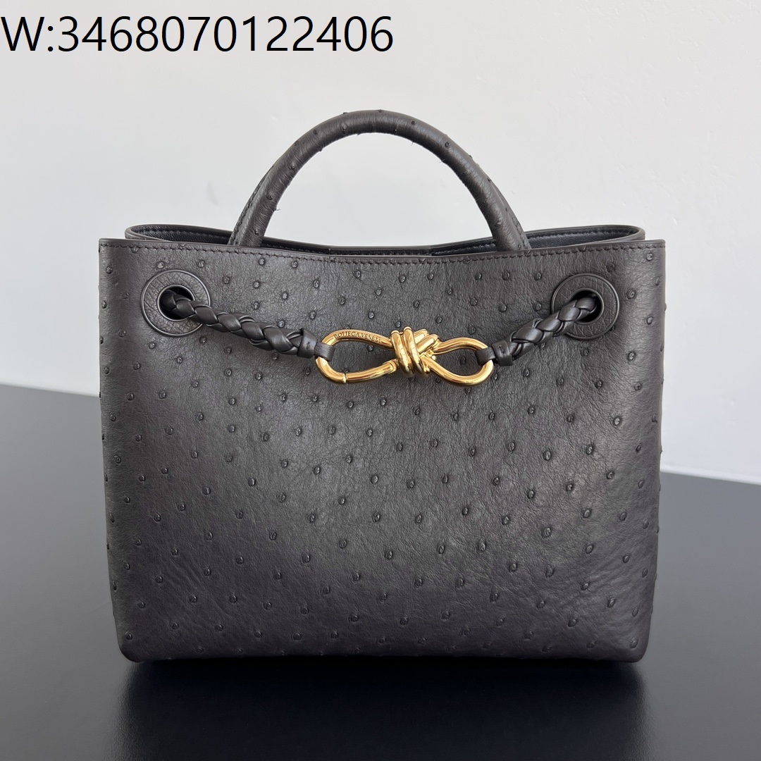 징 팩토리 보테가베네타 스몰 안디아모 폰단트 805231 25*20*10cm 타조가죽