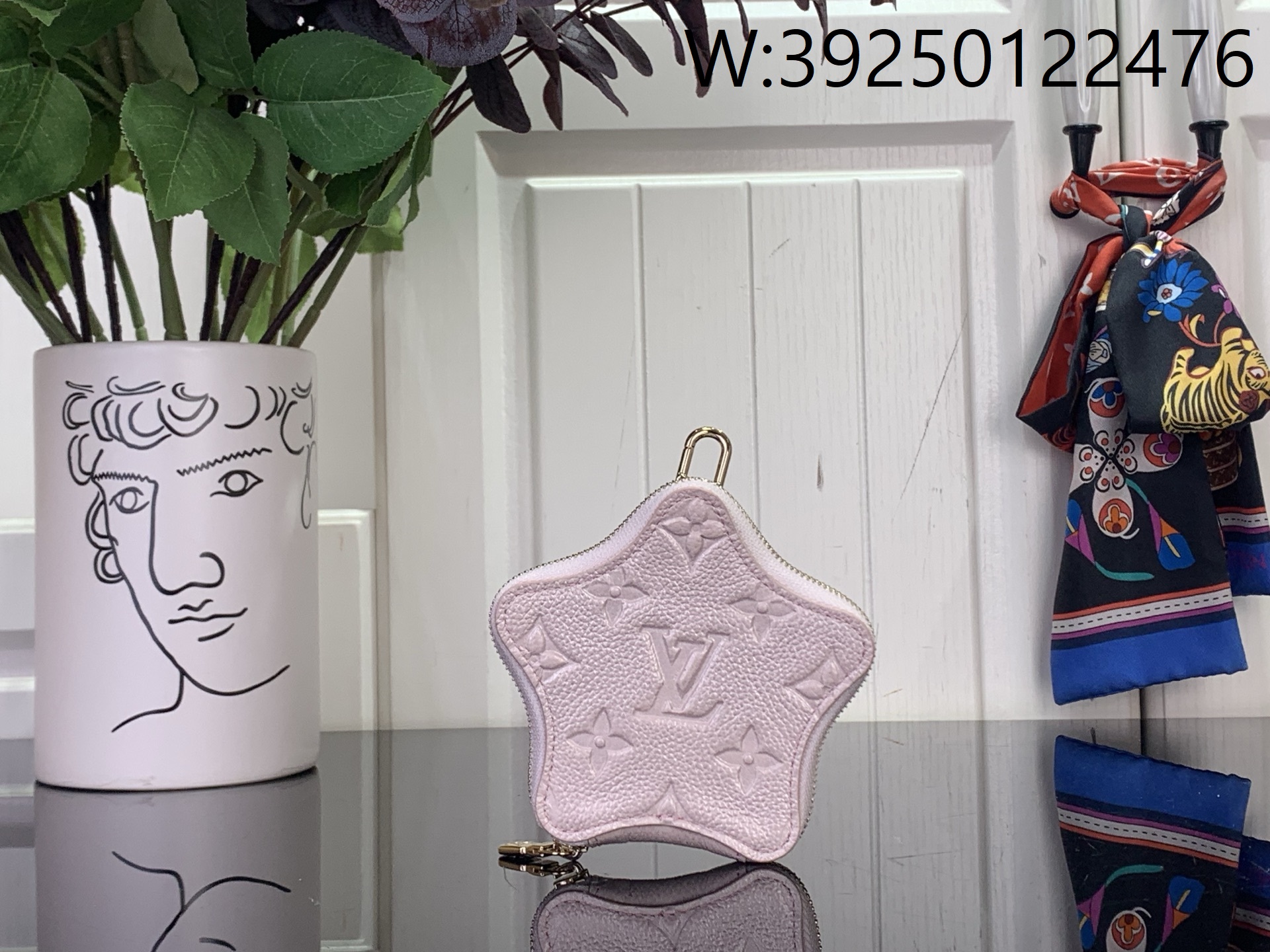 [88factory] 루이비통 별 동전 지갑 백 참 핑크 M26575 10.5*2*10.5cm