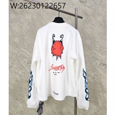 GTR공장 크롬하츠 매티 프린트 보이 와플 긴팔티 화이트