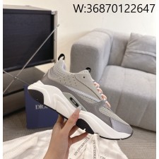 [327] 디올 B22 스니커즈 그레이 화이트 블랙 카프스킨 남성용 4cm
