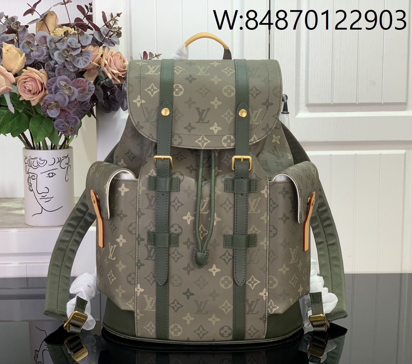 [88factory] 루이비통 크리스토퍼 MM M27080 카키 그린 38*44*12.5cm