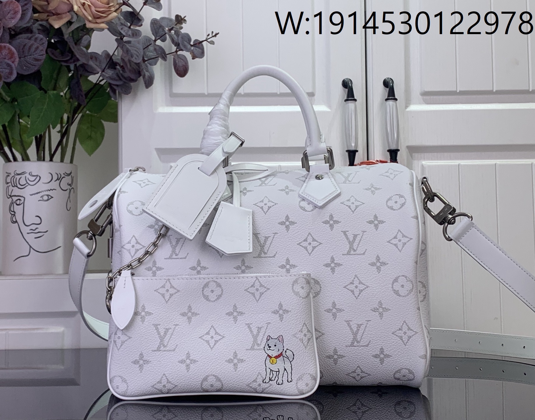 [88factory] 루이비통 스피디 P9 30 M27144 화이트 32*22.5*18cm