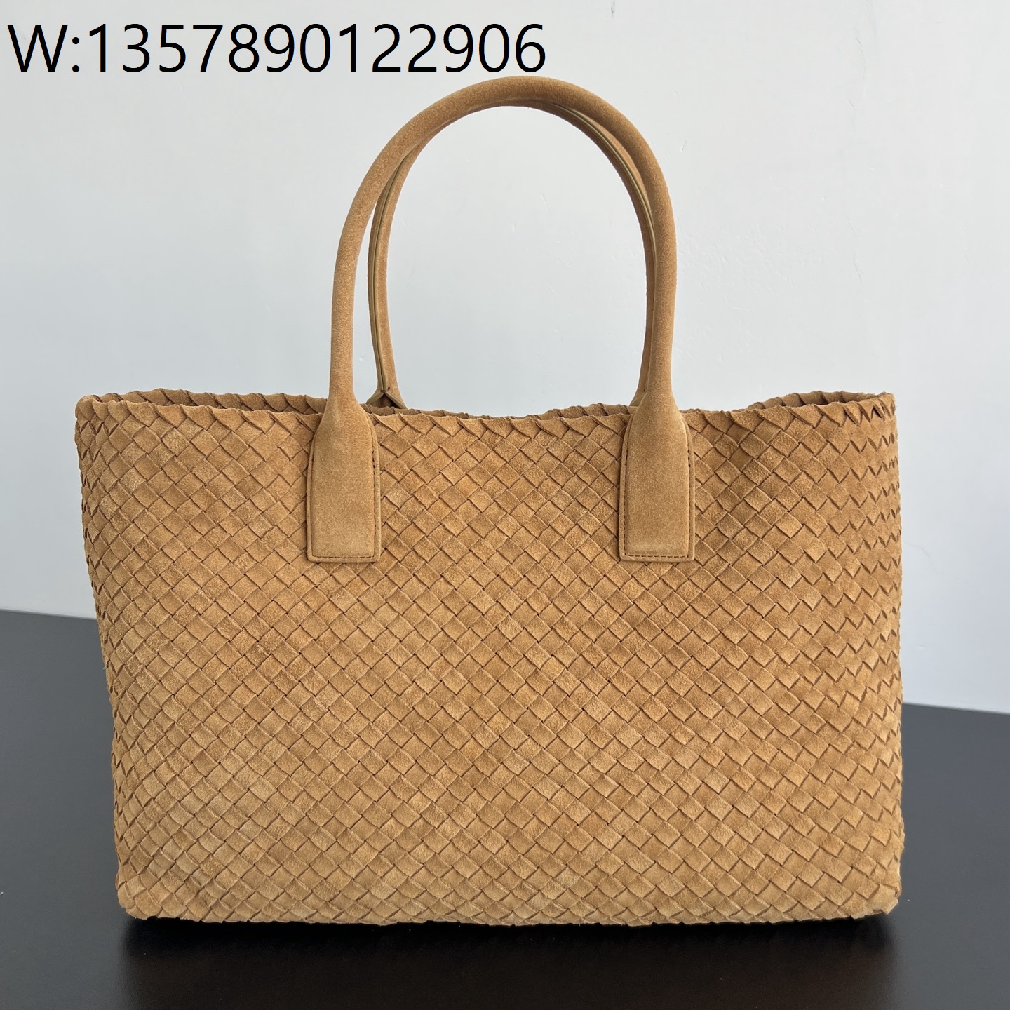 징 팩토리 보테가베네타 라지 까바 스웨이드 라이트 앰버 608811 51*45*20cm