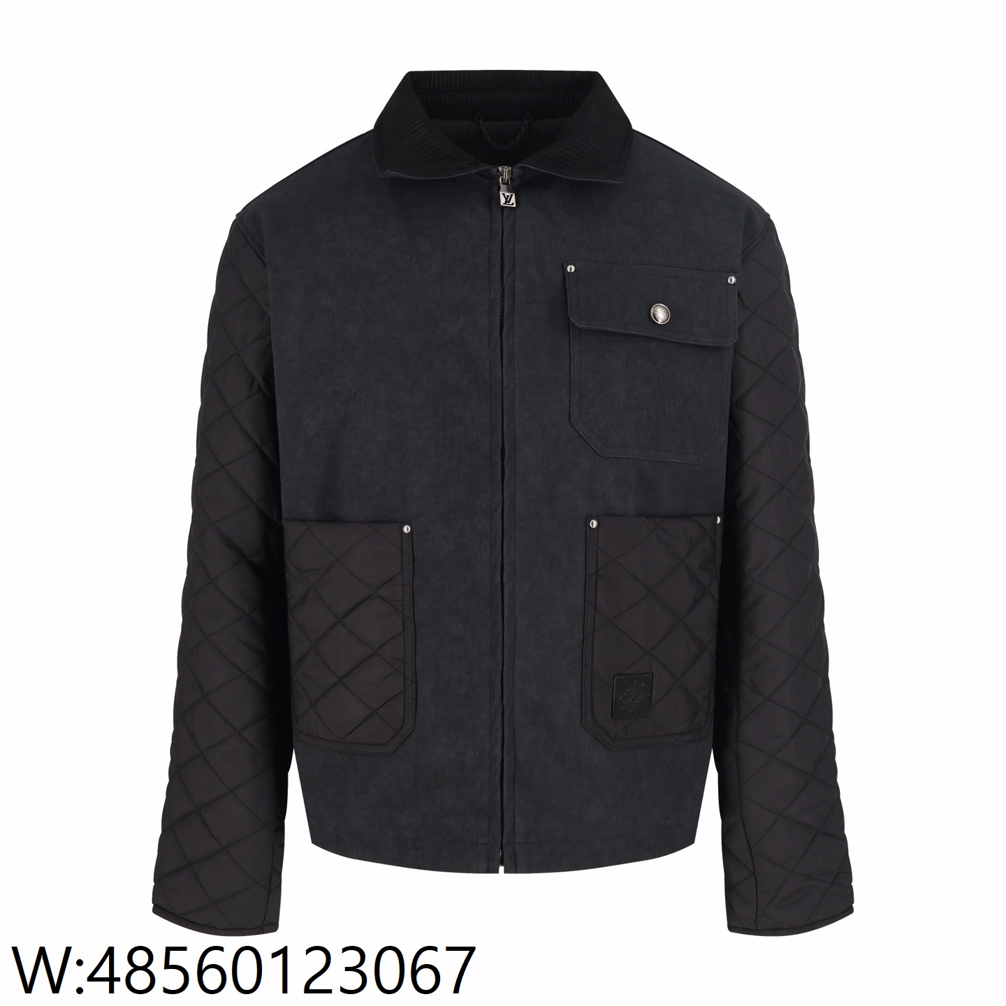 [잔디집2] 루이비통 LV 니고 이음 퀼팅 자켓 블랙