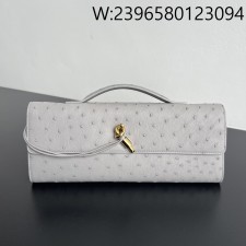 징 팩토리 보테가베네타 안디아모 클러치 타조가죽 스털링 805241 31*13*3cm 