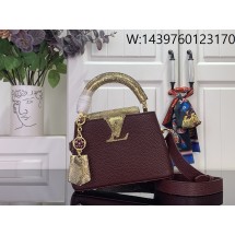 [88factory] 루이비통 카퓌신 미니 와인 M48865 M89369 21*14*8cm 뱀가죽