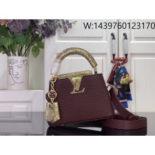[88factory] 루이비통 카퓌신 미니 와인 M48865 M89369 21*14*8cm 뱀가죽