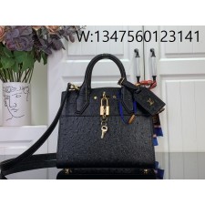 [88factory] 루이비통 LV 시티 스티머 미니백 M85454 21*20*11cm 블랙 타조무늬