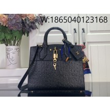 [88factory] 루이비통 LV 시티 스티머 MM백 M84079 27*23*13cm 블랙 타조무늬