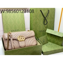 [JHL] 구찌 GG 마몽 마틀라세 숄더백 443497 26*15*7cm 라이트 갈색