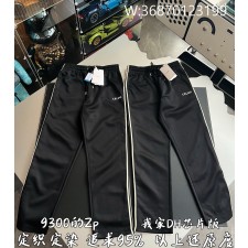 V공장 셀린느 옆 흰색 선 운동 팬츠 블랙