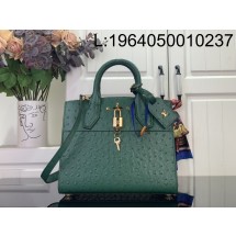 [88factory] 루이비통 LV 시티 스티머 MM백 M84079 27*23*13cm 초록색 타조무늬