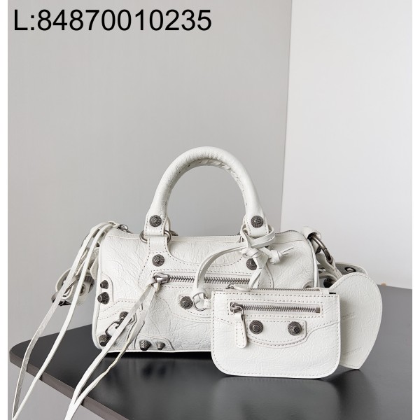 [dxg] 발렌시아가 르 카골 스몰 더플백 옵틱 화이트 20*14*12cm