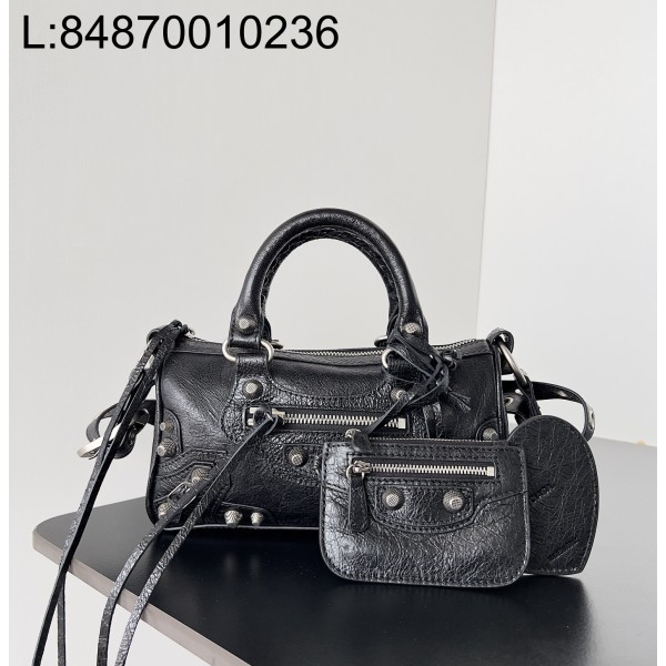 [dxg] 발렌시아가 르 카골 스몰 더플백 옵틱 블랙 20*14*12cm