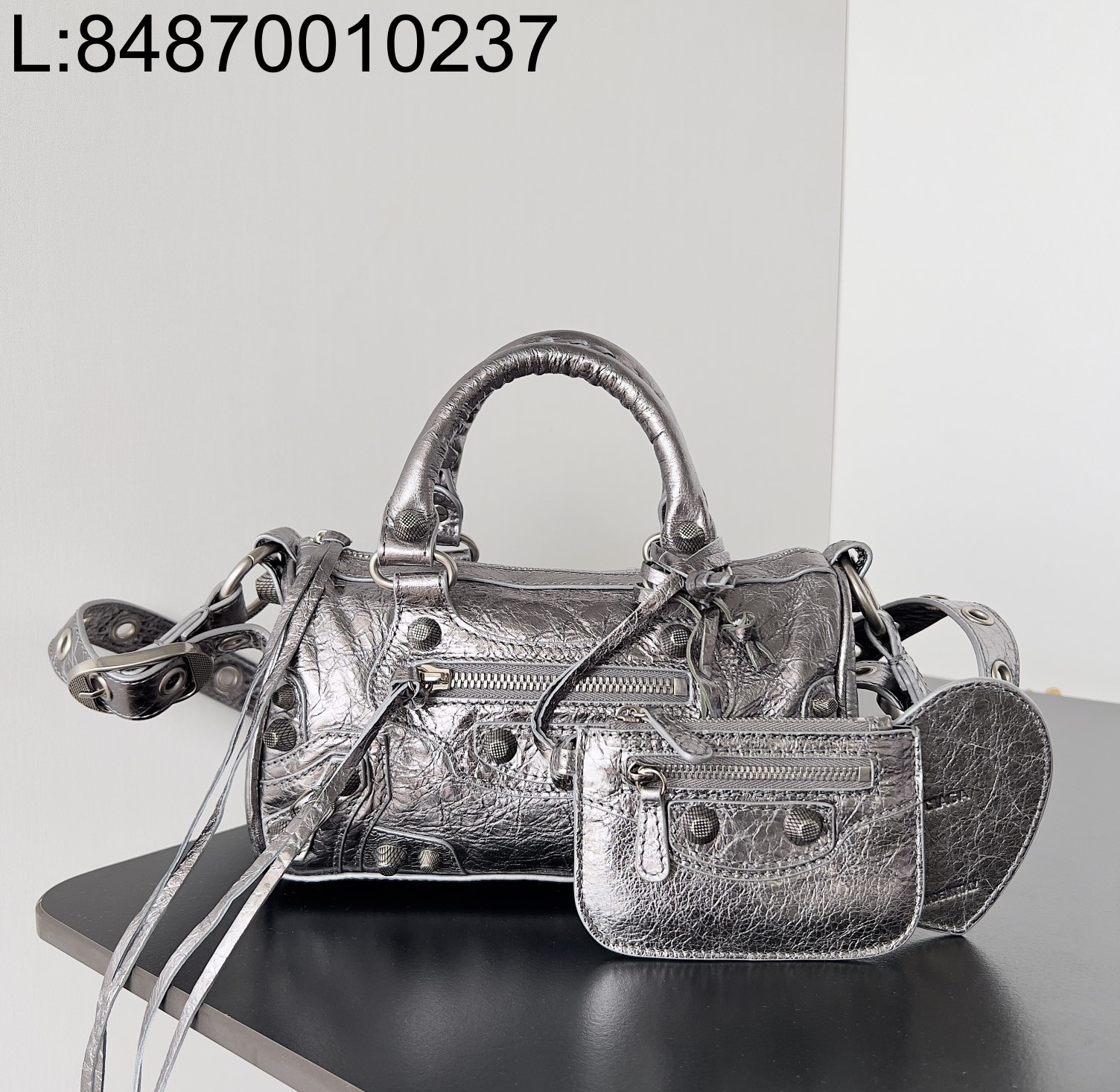 [dxg] 발렌시아가 르 카골 스몰 더플백 옵틱 실버 20*14*12cm