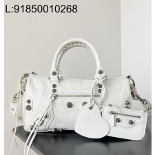 [dxg] 발렌시아가 르 카골 라지 더플백 옵틱 화이트 30*14*20cm