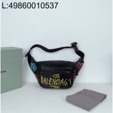 [dxg]발렌시아가 멀티컬러 그래피티 벨트백 블랙 35*18*12cm