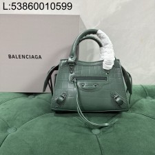 [dxg] 발렌시아가 네오 클래식 미니 토트백 22*14*11cm 악어무늬 그린