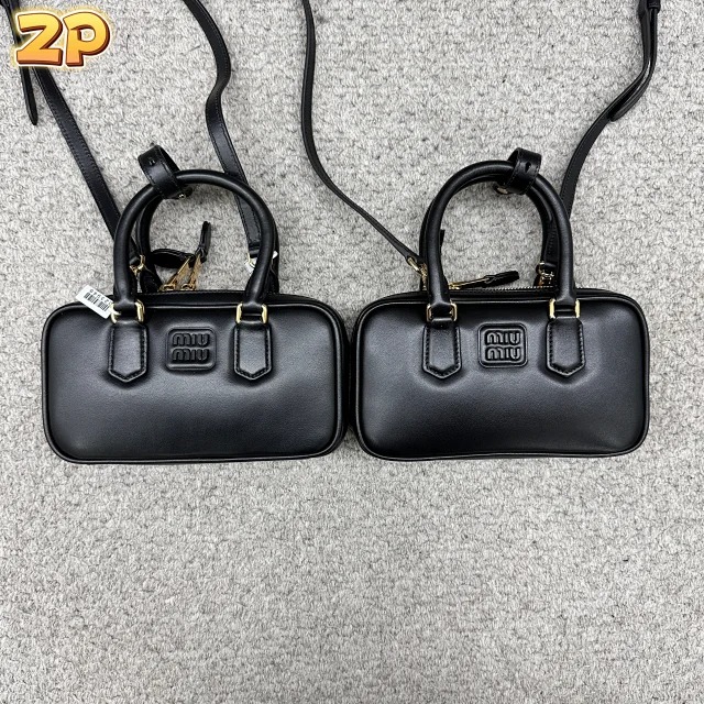 [윌리엄] 미우미우 아르카디 가죽 백 5BB142 19*10*4cm 브라운 블랙 2컬러