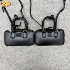 [윌리엄셀러] 미우미우 아르카디 가죽 백 5BB142 19*10*4cm 브라운 블랙 2컬러