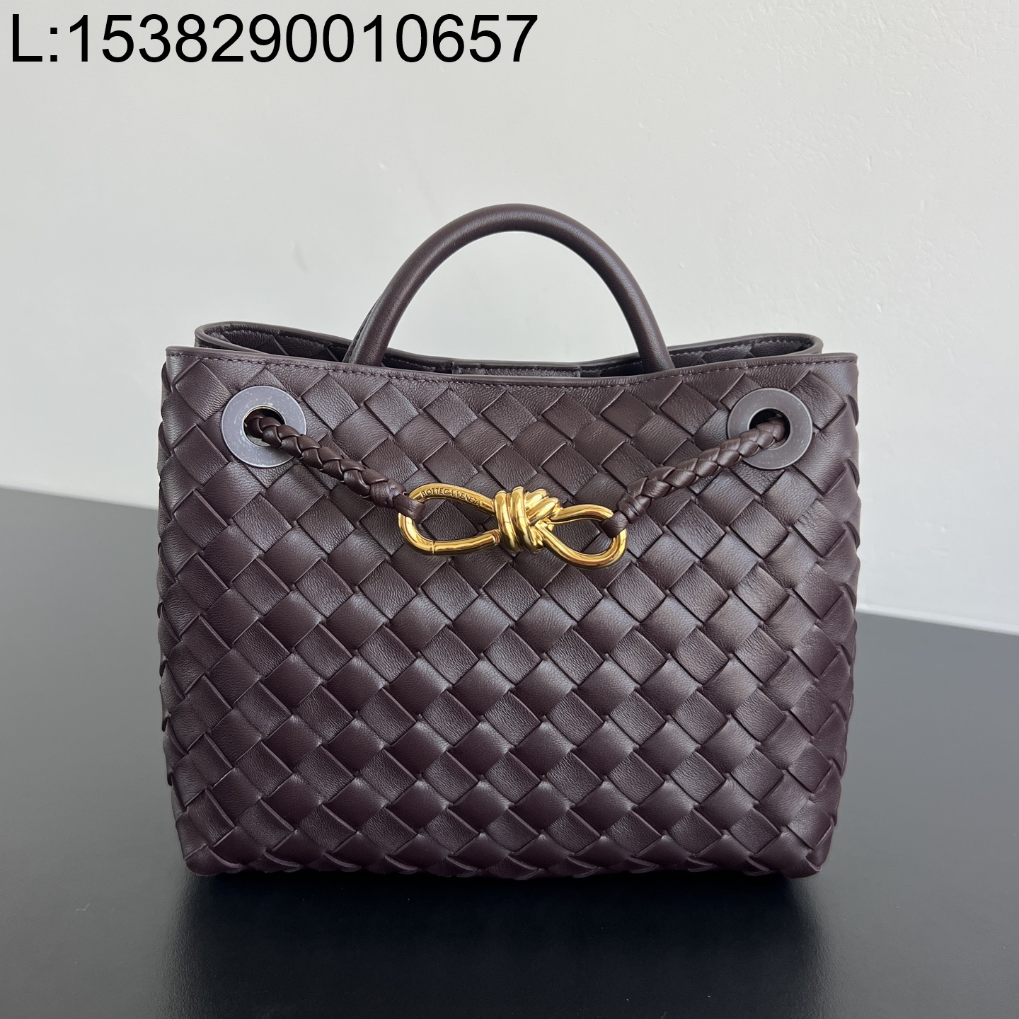 징 팩토리 보테가베네타 스몰 안디아모 743568 25*22*10.5cm 와인