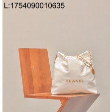 [CD] 샤넬 금장 22백 35*37cm 화이트 스몰