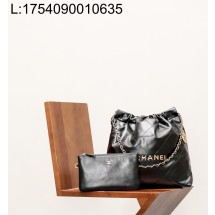 [CD] 샤넬 금장 22백 35*37cm 블랙 스몰