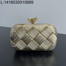 징 팩토리 보테가베네타 놋 804532 20*12*5.5cm 배색 골드 실버