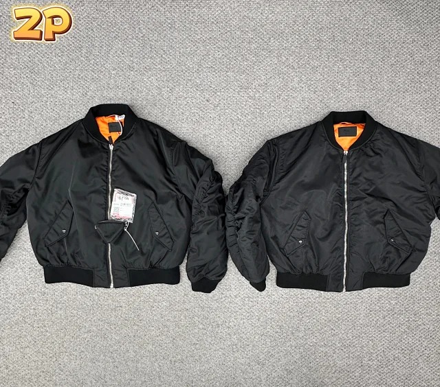 [윌리엄] 프라다 리나일론 봄버 자켓 블랙