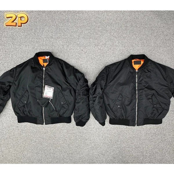 [윌리엄] 프라다 리나일론 봄버 자켓 블랙