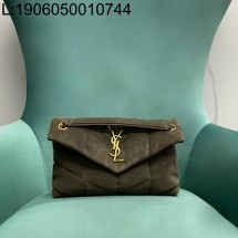 Pomegrante 생로랑 토이 퍼퍼 스웨이드 라이트 머스크 577476 28*11*18cm 미디엄