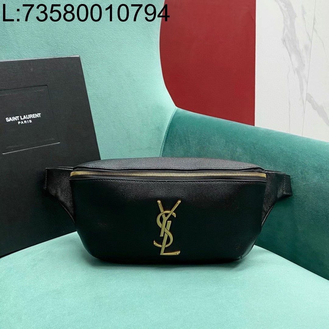 Pomegrante 생로랑 금장 클래식 크로스바디백 블랙 569737 25*7*13cm