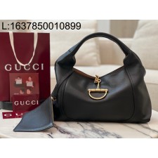 [JHL] 구구찌 소프트빗 맥시 숄더 백 블랙 837466 46*26*16cm