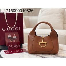 [JHL] 구구찌 소프트빗 미디움 탑 핸들 백 브라운 837467 27.5*21*6cm